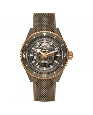 Szwajcarski nurkowy zegarek męski RADO Captain Cook High-Tech Ceramic Skeleton R32150168