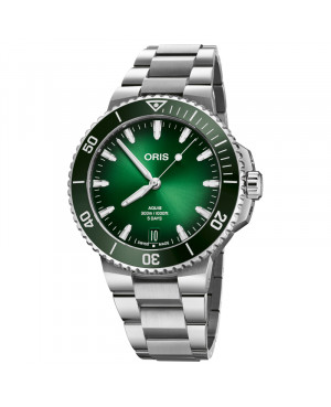 Szwajcarski zegarek męski do nurkowania Oris Aquis Date 01 733 7789 4157-07 8 23 04PEB
