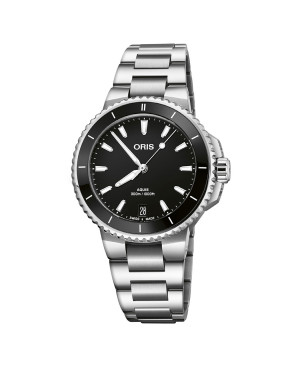 Szwajcarski zegarek damski do nurkowania Oris Aquis Date 01 733 7792 4154-07 8 19 05P