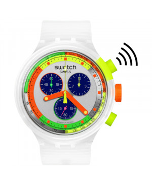 Modowy zegarek Swatch Neon Jelly Pay! SB02K101-5300