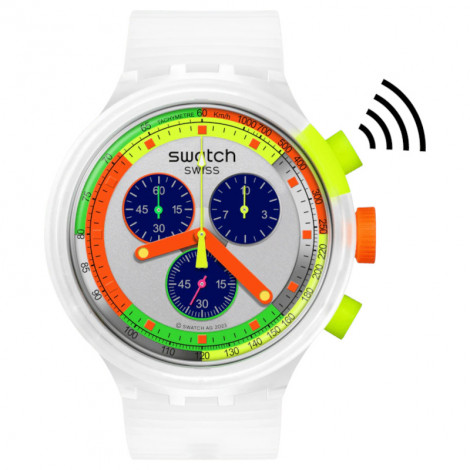 Modowy zegarek Swatch Neon Jelly Pay! SB02K101-5300