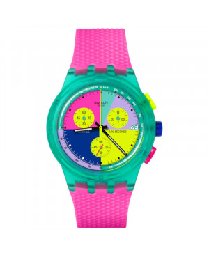 Szwajcarski modowy zegarek Swatch Neon Flash Arrow SUSG408