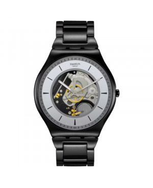 Szwajcarski modowy zegarek Swatch Train The Hands SS07B113G