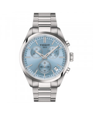 Szwajcarski elegancki zegarek męski Tissot PR 100 Chronograph T150.417.11.351.00