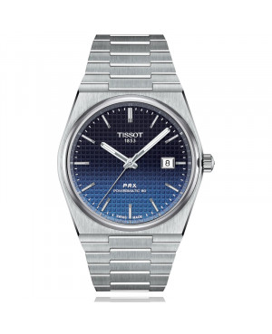 Szwajcarski klasyczny zegarek męski TISSOT PRX Powermatic 80 T137.407.11.051.01