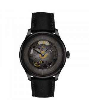 Szwajcarski klasyczny zegarek męski Tissot Chemin des Tourelles Powermatic 80 T139.836.36.441.00