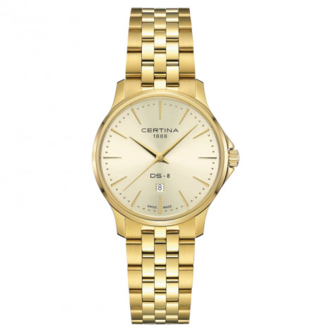 Szwajcarski klasyczny zegarek damski Certina DS-8 C045.010.33.361.00