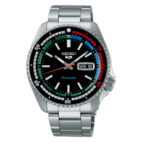 Sportowy zegarek męski Seiko 5 Sports New Regatta Timer Retro Colour SRPK13K1