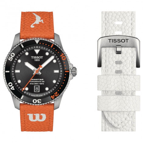 Szwajcarski sportowy zegarek męski TISSOT Seastar 1000 Wilson WNBA T120.807.17.051.00