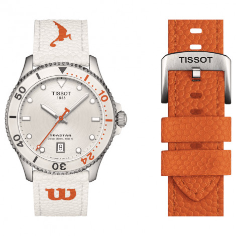 Szwajcarski sportowy zegarek męski TISSOT Seastar 1000 Wilson WNBA T120.410.17.011.00