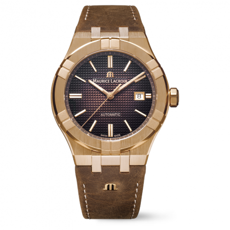 Szwajcarski elegancki zegarek męski MAURICE LACROIX Aikon Automatic Bronze AI6008-BRZ01-730-3