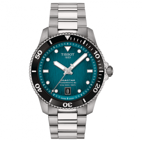 Szwajcarski sportowy zegarek męski TISSOT Seastar 1000 Powermatic 80 T120.807.11.091.00