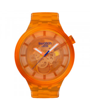 Szwajcarski modowy zegarek Swatch Orange Joy SB05O103