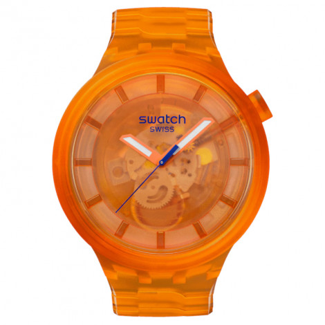 Szwajcarski modowy zegarek Swatch Orange Joy SB05O103