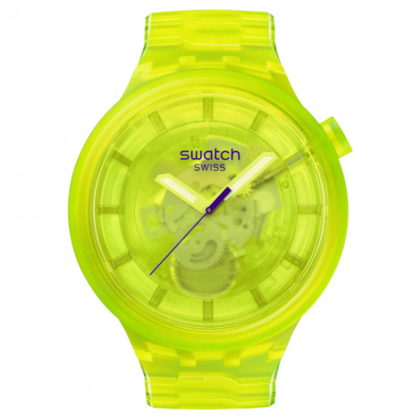 Szwajcarski modowy zegarek Swatch Yellow Joy SB05J103