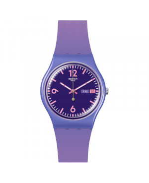 Szwajcarski modowy zegarek Swatch Purple Rollshot SO28V700