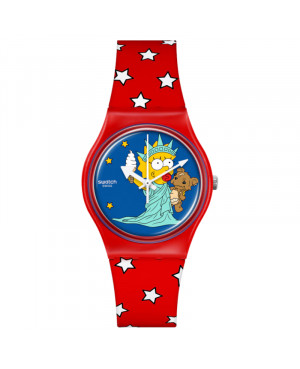 Szwajcarski zegarek Swatch Little Lady Liberty SO28Z120