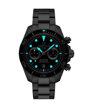 Certina C032.827.11.051.00 DS Action Diver Chrono nocą