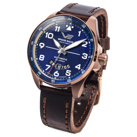 Elegancki zegarek męski Vostok Europe Space Race Blue Automatic YN55/325B746