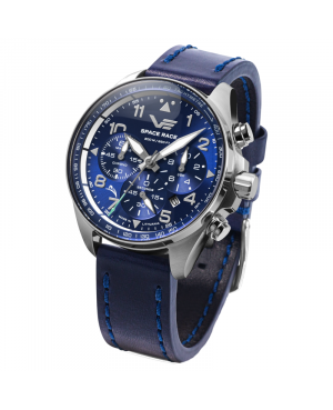 Sportowy zegarek męski Vostok Europe Space Race Blue Chrono 6S20/325A742