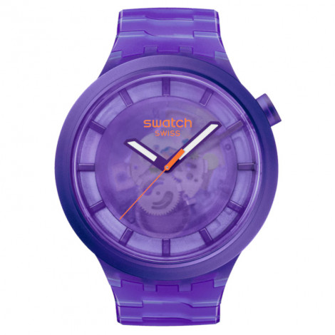 Szwajcarski modowy zegarek Swatch Purple Joy SB05V103