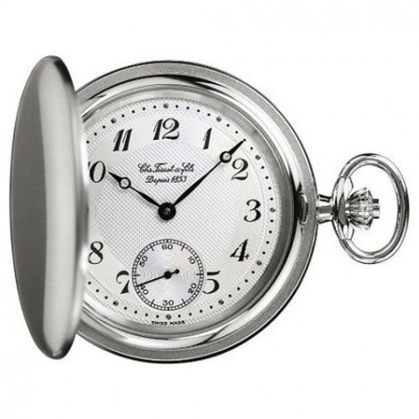 Szwajcarski, klasyczny zegarek męski Tissot Savonnettes Mechanicals T83.7.407.32 (T83740732) kieszonkowy