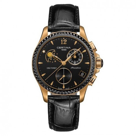Szwajcarski, sportowy zegarek damski Certina DS Chrono Moon C030.250.36.056.00 (C0302503605600)