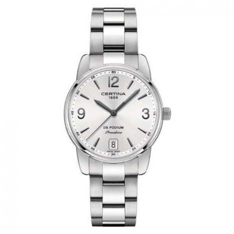 Szwajcarski, klasyczny zegarek damski DS Certina Podium Lady Quartz C034.210.11.037.00 (C0342101103700)