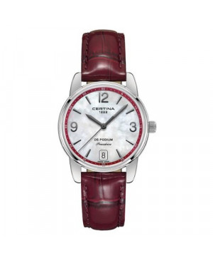 Szwajcarski, klasyczny zegarek damski Certina Podium Lady 33mm C034.210.16.427.00 (C0342101642700)