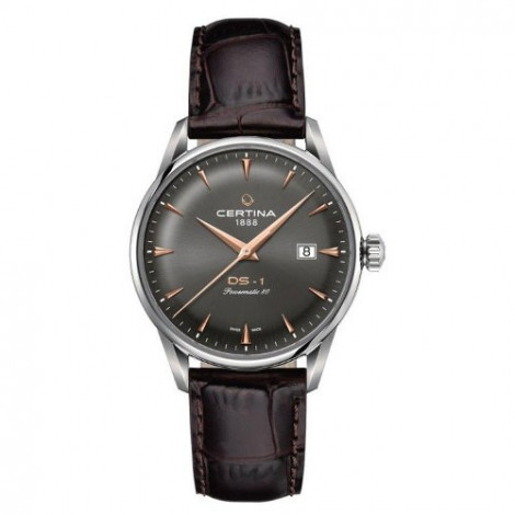Szwajcarski, klasyczny zegarek męski Certina DS-1 Powermatic 80 C029.807.16.081.01 (C0298071608101)