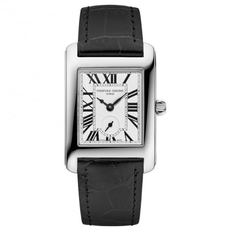 Szwajcarski elegancki zegarek damski Frederique Constant Carree Small Seconds FC-235S2C6