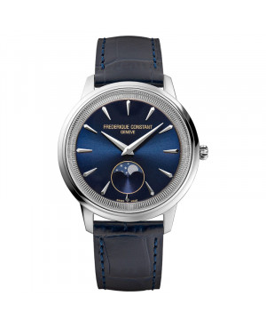 Szwajcarski klasyczny zegarek męski Frederique Constant Classics Moneta Moonphase FC-206N3S6