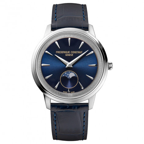 Szwajcarski klasyczny zegarek męski Frederique Constant Classics Moneta Moonphase FC-206N3S6