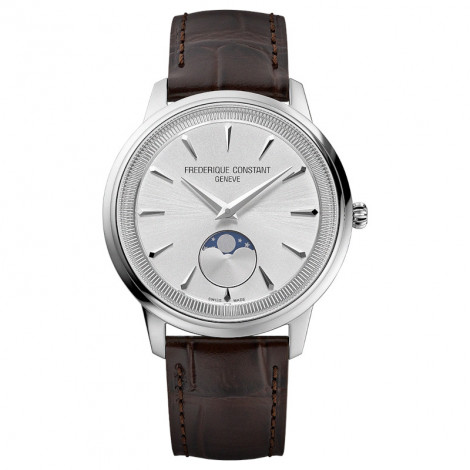 Szwajcarski klasyczny zegarek męski Frederique Constant Classics Moneta Moonphase FC-206S3S6