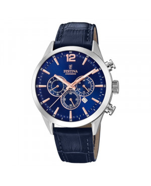 Elegancki zegarek męski Festina Timeless Chronograph F20542/4