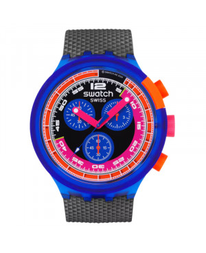 Szwajcarski modowy zegarek unisex Swatch Neon Party To The Max SB06N102