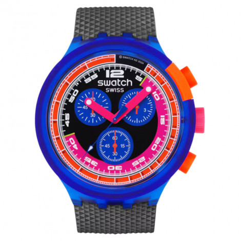 Szwajcarski modowy zegarek unisex Swatch Neon Party To The Max SB06N102