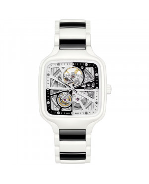 Szwajcarski elegancki zegarek unisex RADO R27073752 True Square Automatic Open Heart Diamonds Limited Edition