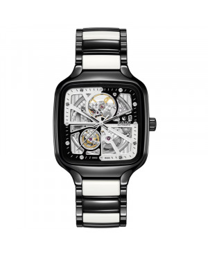 Szwajcarski elegancki zegarek unisex RADO R27086752 True Square Automatic Open Heart Diamonds Limited Edition