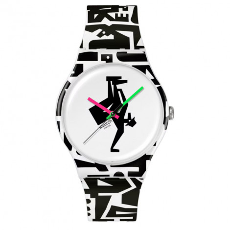 Szwajcarski modowy zegarek unisex Swatch Freeze Time SO29Z147