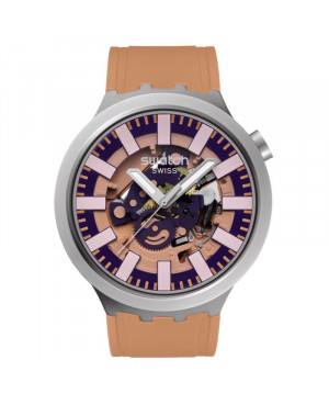 Szwajcarski modowy zegarek unisex Swatch Terracotta Tide SB07S119