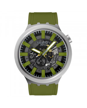 Szwajcarski modowy zegarek unisex Swatch Thru The Underbrush SB07S118