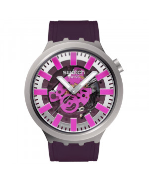 Szwajcarski modowy zegarek unisex Swatch Audacious Acai SB07S120