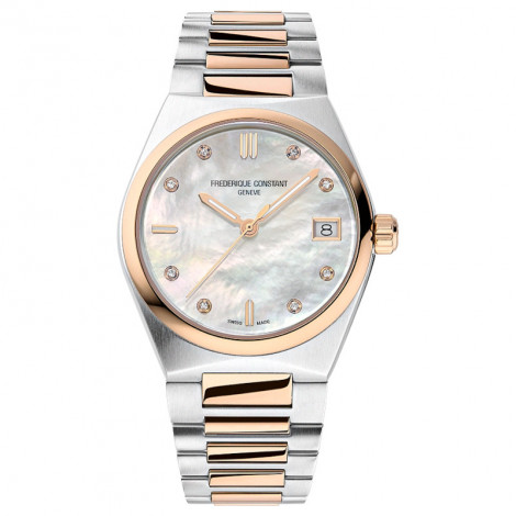 Szwajcarski klasyczny zegarek damski Frederique Constant Highlife Ladies Quartz Diamond FC-240MPWD2NH22B