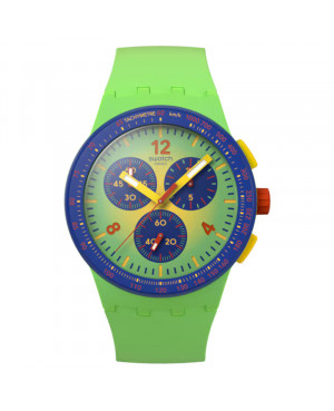 Szwajcarski modowy zegarek unisex Swatch Flowing Freshly SUSG101