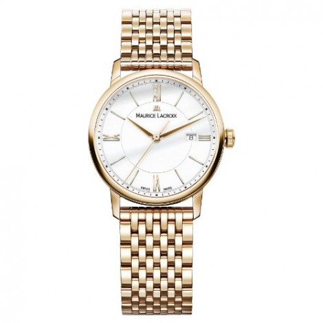 Szwajcarski klasyczny zegarek damski MAURICE LACROIX Eliros Date Ladies EL1094-PVP06-111 (EL1094PVP06111)