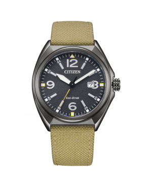 Sportowy zegarek męski Citizen Eco-Drive Military AW1575-08E