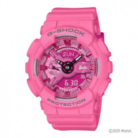 Japoński sportowy zegarek damski Casio G-SHOCK Barbie™ Collaboration GMA-S110BE-4AER