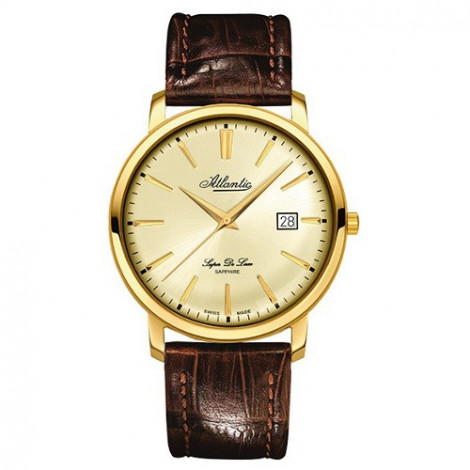 Klasyczny zegarek męski Atlantic Super de Luxe 64351.45.31 (643514531)