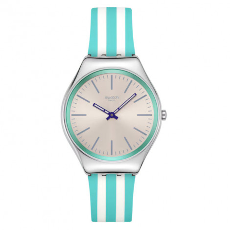 Szwajcarski modowy zegarek unisex Swatch Beach Hour SYXS16